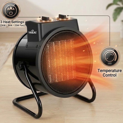 Electric fan heater 3kw - electric,